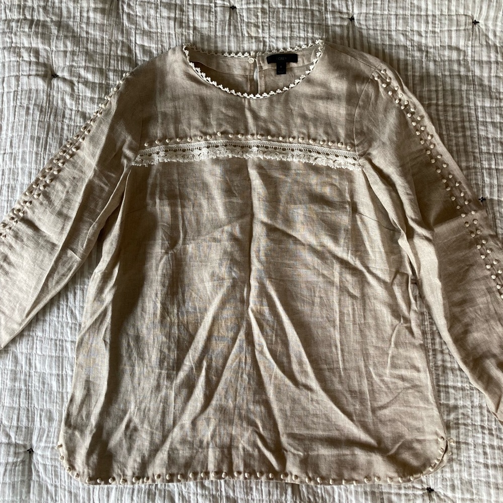 J. Crew linen top
